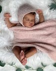  Black Reborn Baby Doll 19 Inch Soft Body African American Reborn Baby Girl 