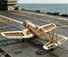 Wwii Us F4u Corsair Carrier Fighter Fixed Wing Rc Airplane Balsa Wood Model Kit