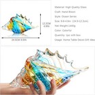 Glass Conch Shell Statue Collection Crystal Glass Art Conch Sculpture