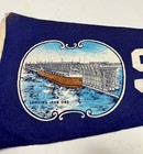 Vintage Superior Wisconsin Felt Travel Pennant 25  Souvenir 1950   s Antique Euc