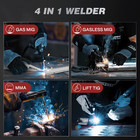 Arccaptain 160a Mig Welder 4 In 1 Mig lift Tig stick flux Core Welding Machine    