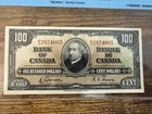 Canada 1937  100 Banknote - Gordon-towers - Cccs Au-50 Almost Uncirculated