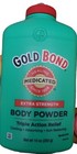 Talc Gold Bond Body Powder Medicated Extra Strength 10oz -original Formula Green