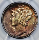 1945 Mercury 10c Silver Dime Pcgs Ms 65