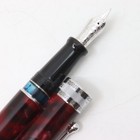 Aurora Optima Fountain Pen 14k Nib Red Mosaic Writing