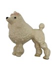 Hagen Renaker Miniature Dog Made In America White Poodle W  Pink Bow Retired