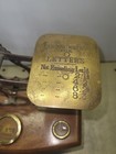 Vintage Brass Postal Scales Balance Scales   Weights  Very Nice Condition 