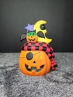 Vintage Halloween Kookie Spookies Pirate   Witch Porcelain Collectible Votives 