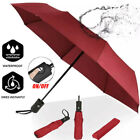 Red Automatic Umbrella Anti-uv Sun Big Rain Windproof 3-folding Compact Umbrella
