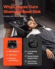 Beauty Salon Barber Shop Hair Equipment Shampoo Bowl Deep Abs Bowl Backwash Sink