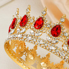 Crystal Queen Tiara Crown Rhinestone Heart Princess Wedding Prom Costume