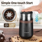 Haushof Electric Coffee Grinder One Touch Spice Grinder Herb Grinder Dry Grinder