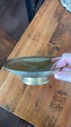 Vintage Metal Decorative Bowl With Floral Design