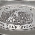Vintage Wilton Armetale Pewter Bread Tray Give Us This Day Columbia Pa Rwp