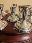 Mixed Sterling Weighted Candle Holders  11 