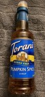 Torani Pumpkin Spice Sugar Free Syrup Flavor Coffee 12 7oz  Exp  08 23 2026