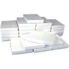 White Swirl Cotton Filled Jewelry Box  75  pack Of 10 