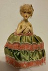 Antique Art Nouveau Boudoir Half Doll Pincushion Deco Era Beautifully Vintage