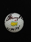 Gary Player Signed Masters Logo Golf Ball Jsa Coa Inscribed 61 74 78 Rare A4046