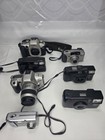 Vintage Lot 7 Cameras Pentax Canon Minolta Fuji Nikon- Untested As-is