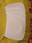 Corelle Studio Pure White Square Dishes  Set Of 12--dinner  Salad Plates   Bowl