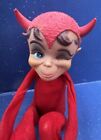 Vtg 1960s Kamar Knee Hugger Winking Devil Bad Wicked Elf Pixie Doll Retro Kitsch