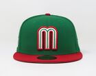 New Era 59fifty Men Cap World Baseball Classic Mexico Green Red Fitted Hat Wbc