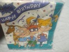Rugrats Birthday Party Paper Napkins Nickelodeon Designware Vtg 1990s Made Usa