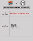 Sion  eigensinn  4th Mini Album  Cd-r booklet poster card K-pop Sealed