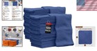 Auto Mechanic Shop Towels 100 Pack Bulk Rags 100  Cotton Commercial Grade Sho   