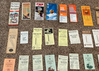 Huge Lot Of Public Timetables  rail  Air  And Gas Station Maps - Various Years