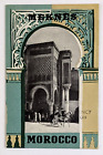 1953 Meknes Morocco Northwest Africa Vtg Travel Brochure Pamphlet Tourist Sites