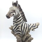 Vintage Africa Zebra Figurine statuette Herco Professional Gift 11 5  Tall