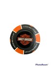 Harley Davidson Poker Chip Fort Worth Texas Black   Orange 