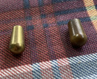 Lot Of 2 Vintage 1980s Brass Guitar Toggle Switch Tips  One Laquered