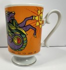 Vtg Zodiac Coffee Mug Capricorn Sea Goat Sun Birthday Astrological Sign Birthday