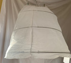 Ladies Size Medium Hoop Skirt White Drawstring With Hook Loop Closure Waist