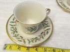 16 Piece Lenox Dimension Holiday Collection Teacup And Saucer Set