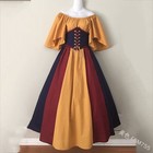 Womens Renaissance Medieval Dress Victorian Costumes Cosplay Vintage Gothic Gown