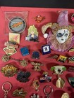 Lapel Pins  Pin Backs  Key Chains  Buttons And More - Large Lot See Pictures