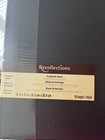 Recollections 12x12 Scrapbook Album Black gold Map Pattern Vacation   Travel