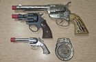 Vintage Diecast Toy Cap Gun Revolver Lot W  Special Police Badge