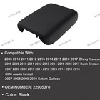 Center Console Lid Fit For 2007-2017gmc Traverse Enclave Acadia 22905370 Black
