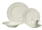 Mikasa Italian Countryside 40pc Dinnerware Set White Porcelain Service For 8 New