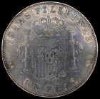 Philippines Spanish Colonial 1897 Silver Peso Alfonso Xiii Xf au