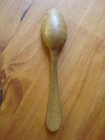 Vintage Treenware Carved Rustic Wooden Spoon 6 1 2    Made In France