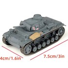 New 7 5cm Diecast 1 72 Wwii German Army Sd kfz 141 Panzer Iii G Tank Model