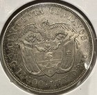 1892 50 Centavos Colombia 50c Silver Coin - Xf  f197 