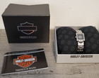 2003 Harley-davidson Women s Bulova Silver Tone Metal Band Watch