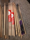 Huge Lot Of 38 Drum Sticks  Vic Firth - Regal Tip - Zildjian - Brushes - More 